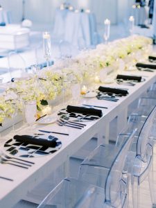 Linen, placemat and napkin rentals