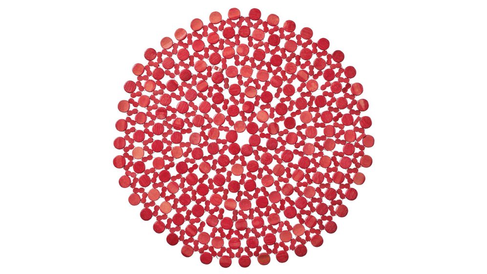 Red Beaded Placemat