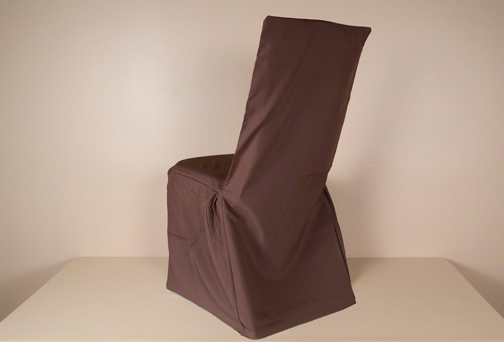 Chocolate Polyester Chair Cover