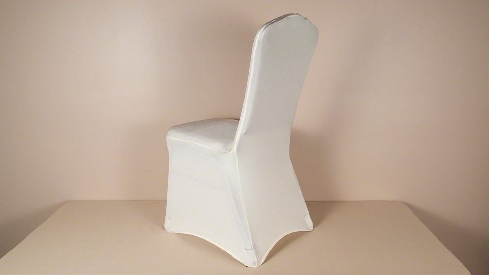 Ivory Spandex Chair Cover