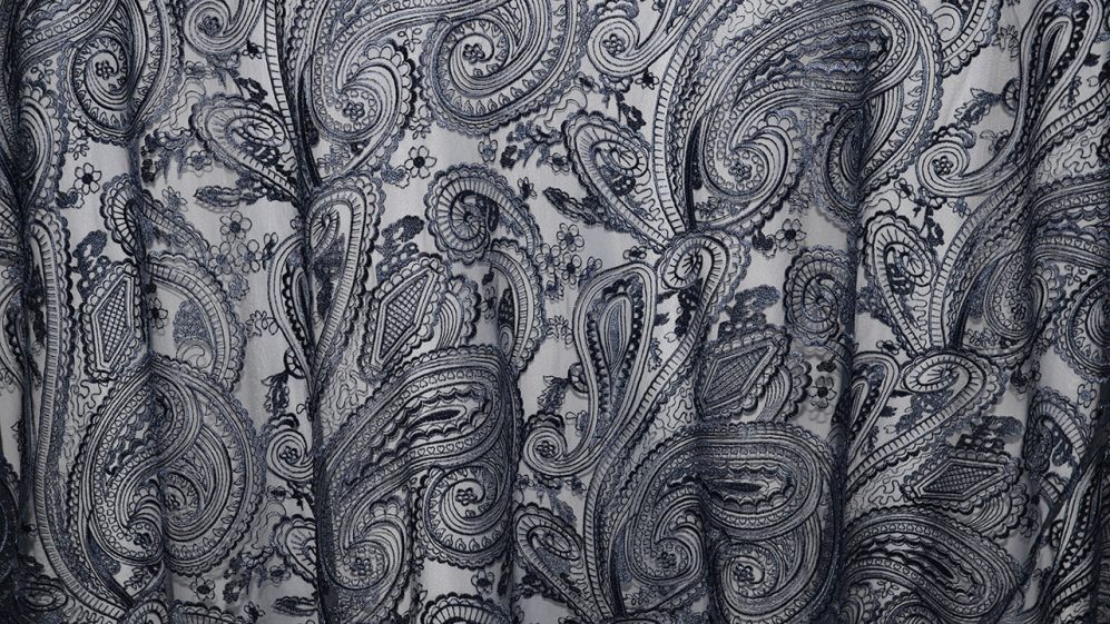 Navy Paisley Lace - Image 2