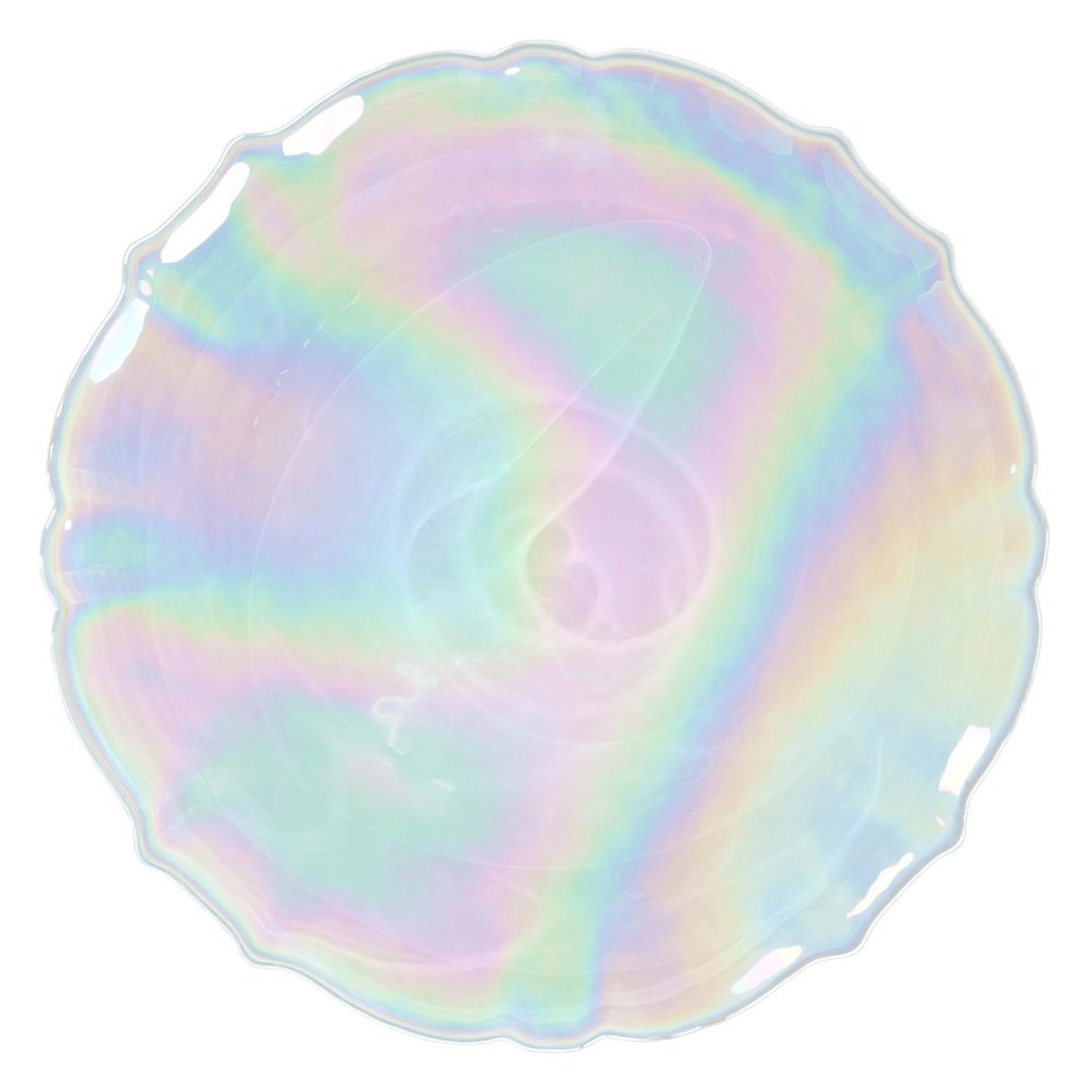 Luster Scallop Glass Charger