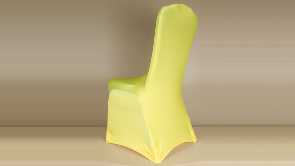 Spanish Gold Spandex Chair Cover