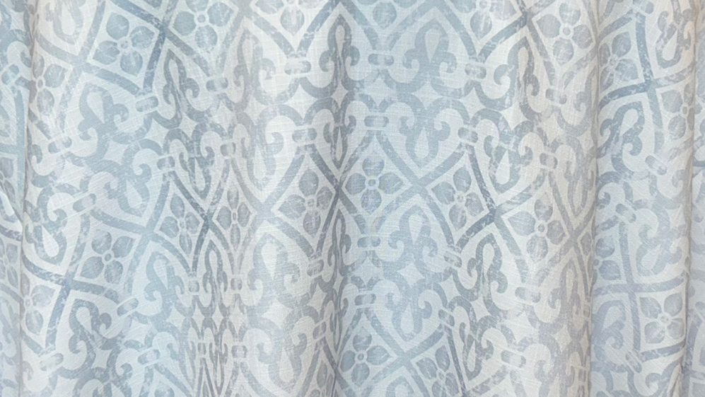 Grey Barocco Table linens for rentals